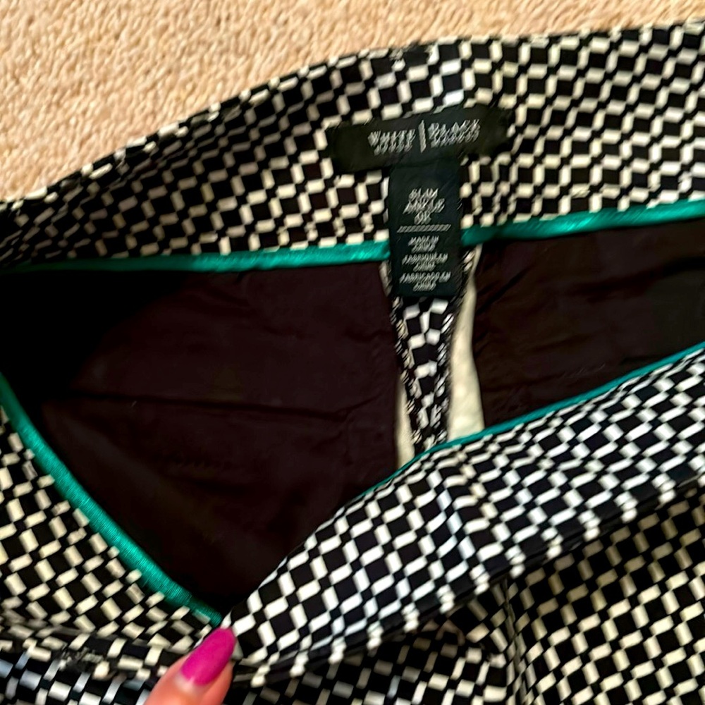 WHBM checkered pants